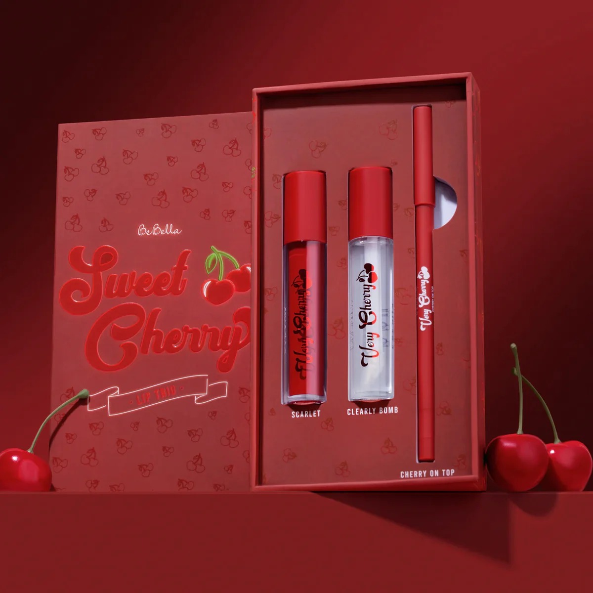 Bebella -  Very Cherry - SWEET CHERR LIP TRIO