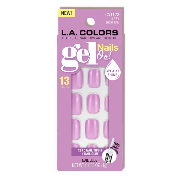 LA Colors - (CNT123W)Lavish Nail Tip Kit jazzy 12 Unidade