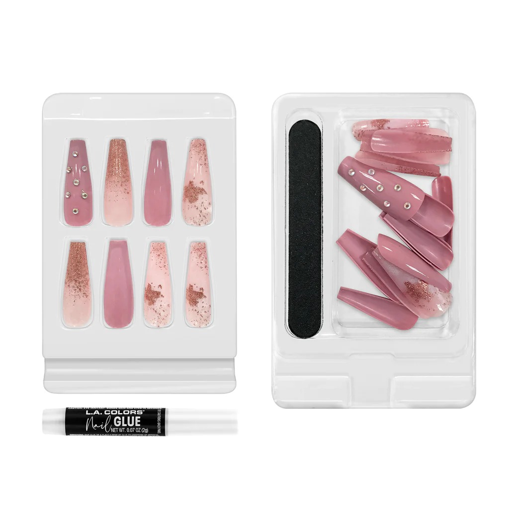 LA Colors (CNT468W) - Lavish Nail Tip Kit BETTER TIMES  12 UNIDADES (copia)