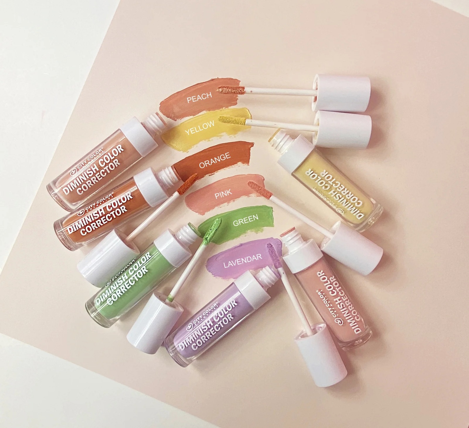 City Colors - Pink Diminish Color Corrector E-0082A-6 - 24 Unidades