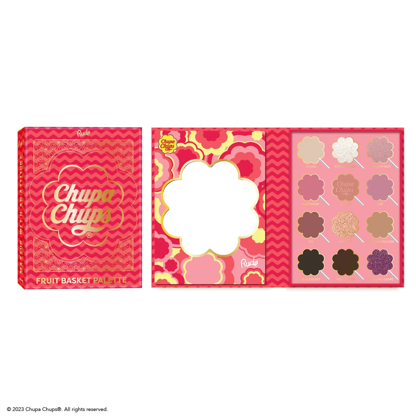 Rude - Chupa Chups Fruit Basket Color Palette 12 Unidades