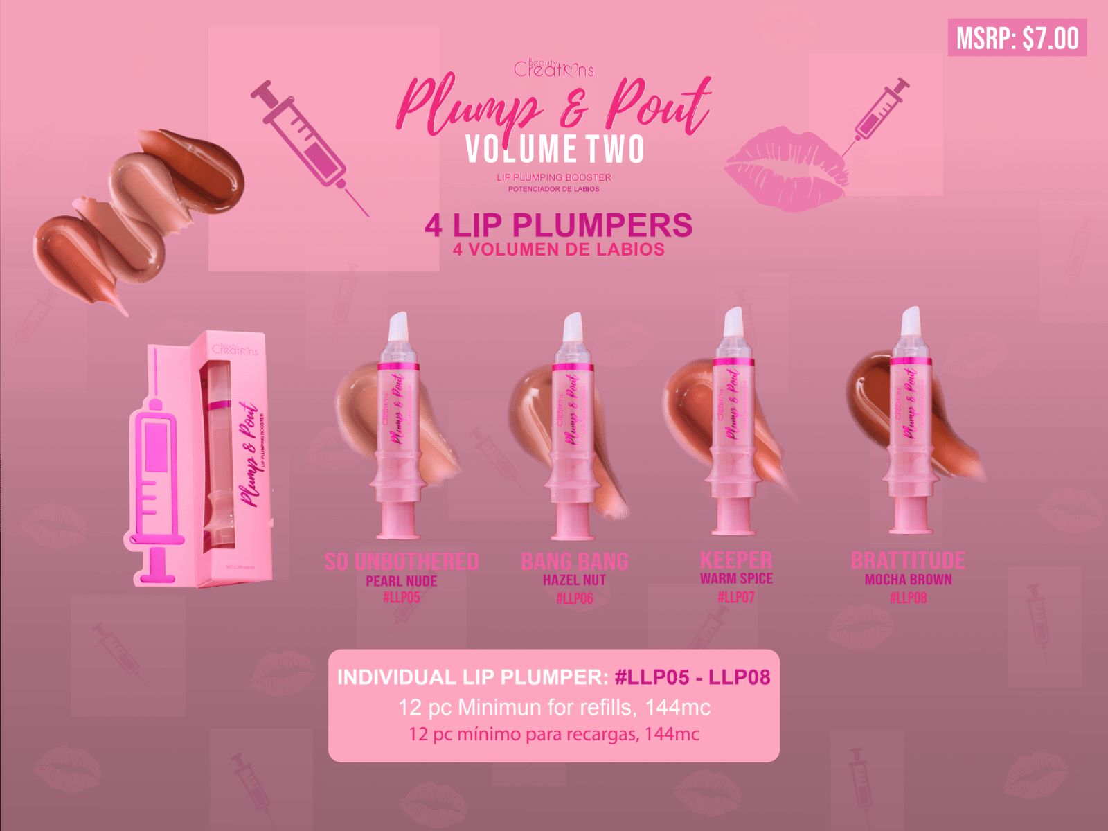 Beauty Creations - BODY GLOW Oil Display 12 Unidades (copia)