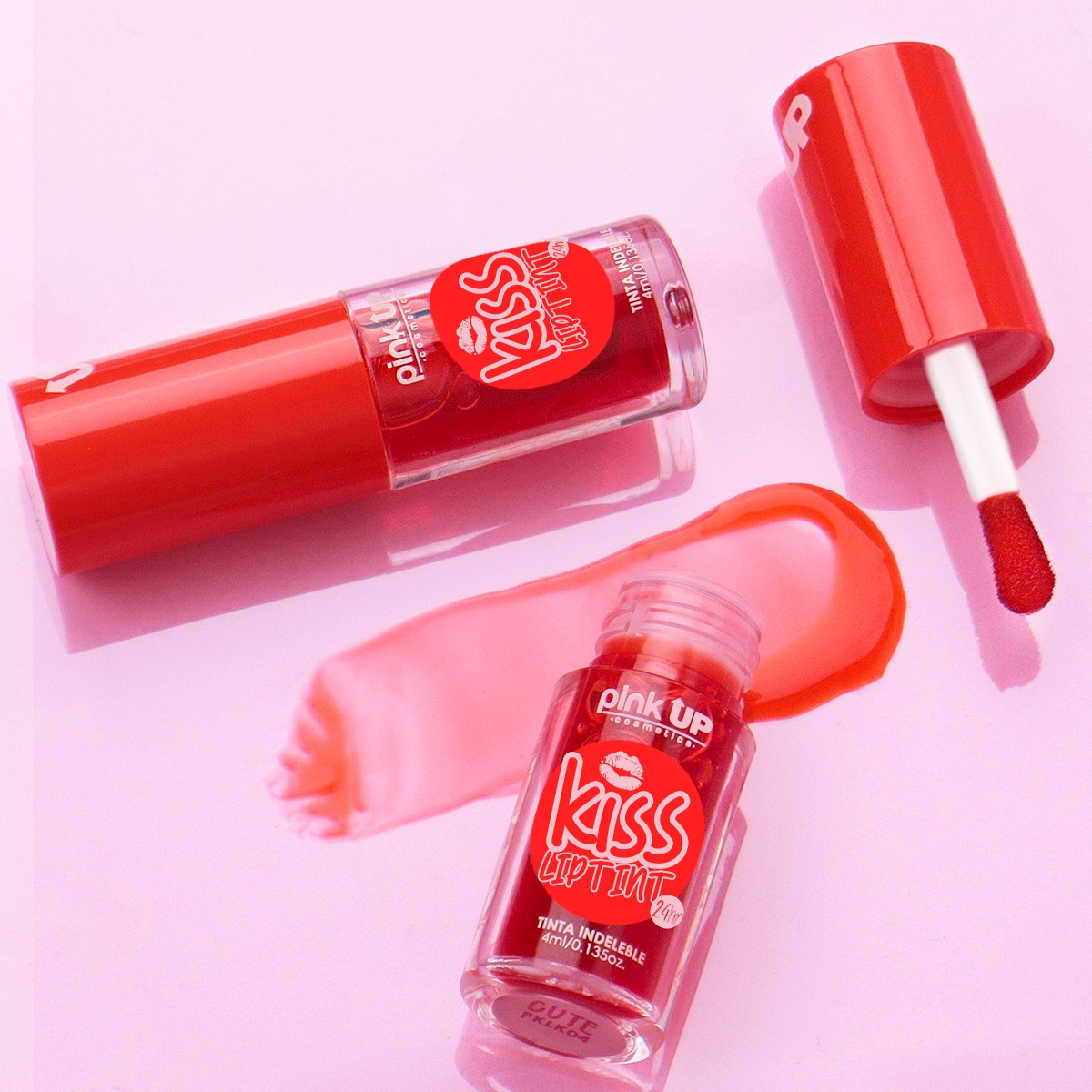 Pink Up - Kiss Lip Tint Cute 12 Unidades