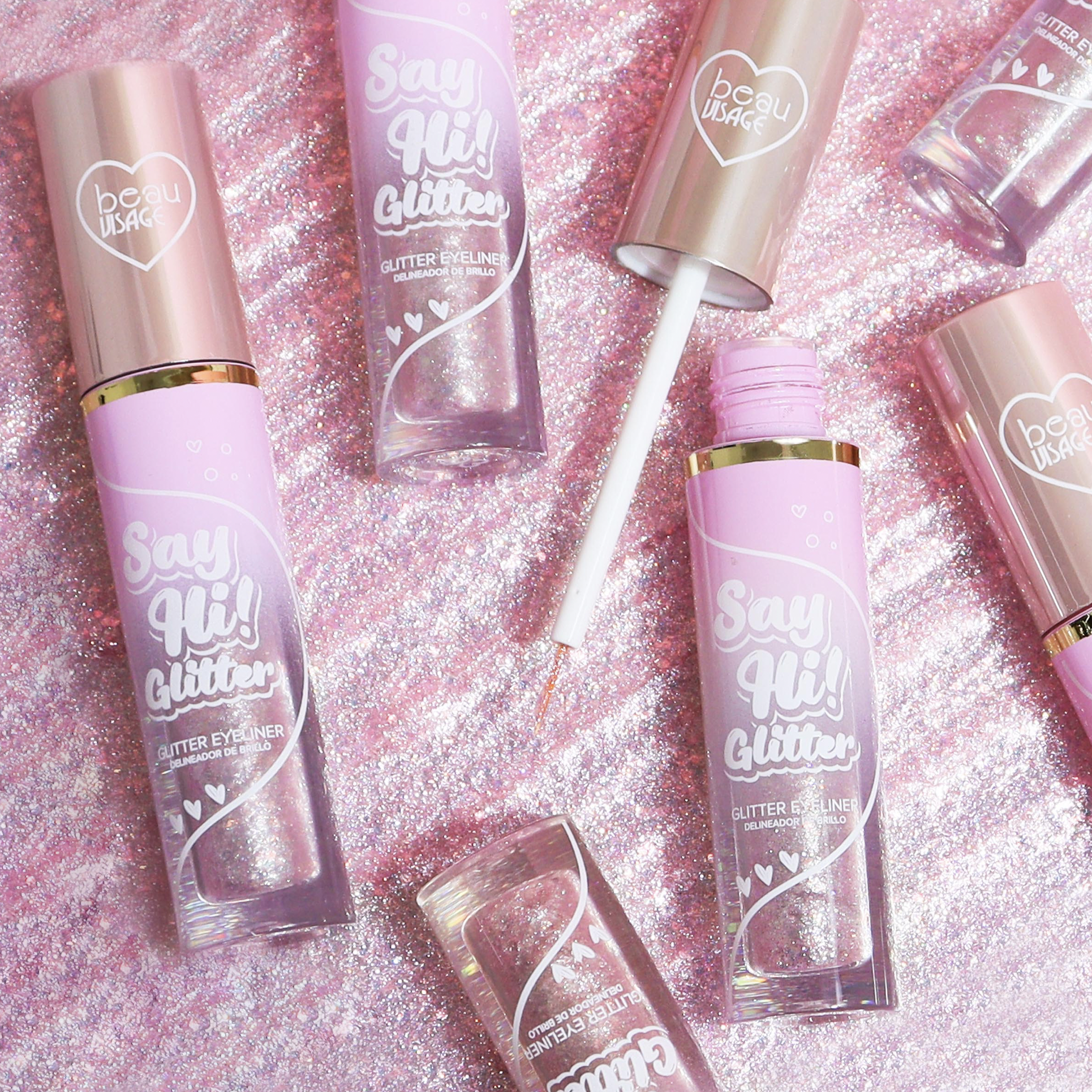 Beau Visage - Delineador Gitter Galactic Violet Light 03