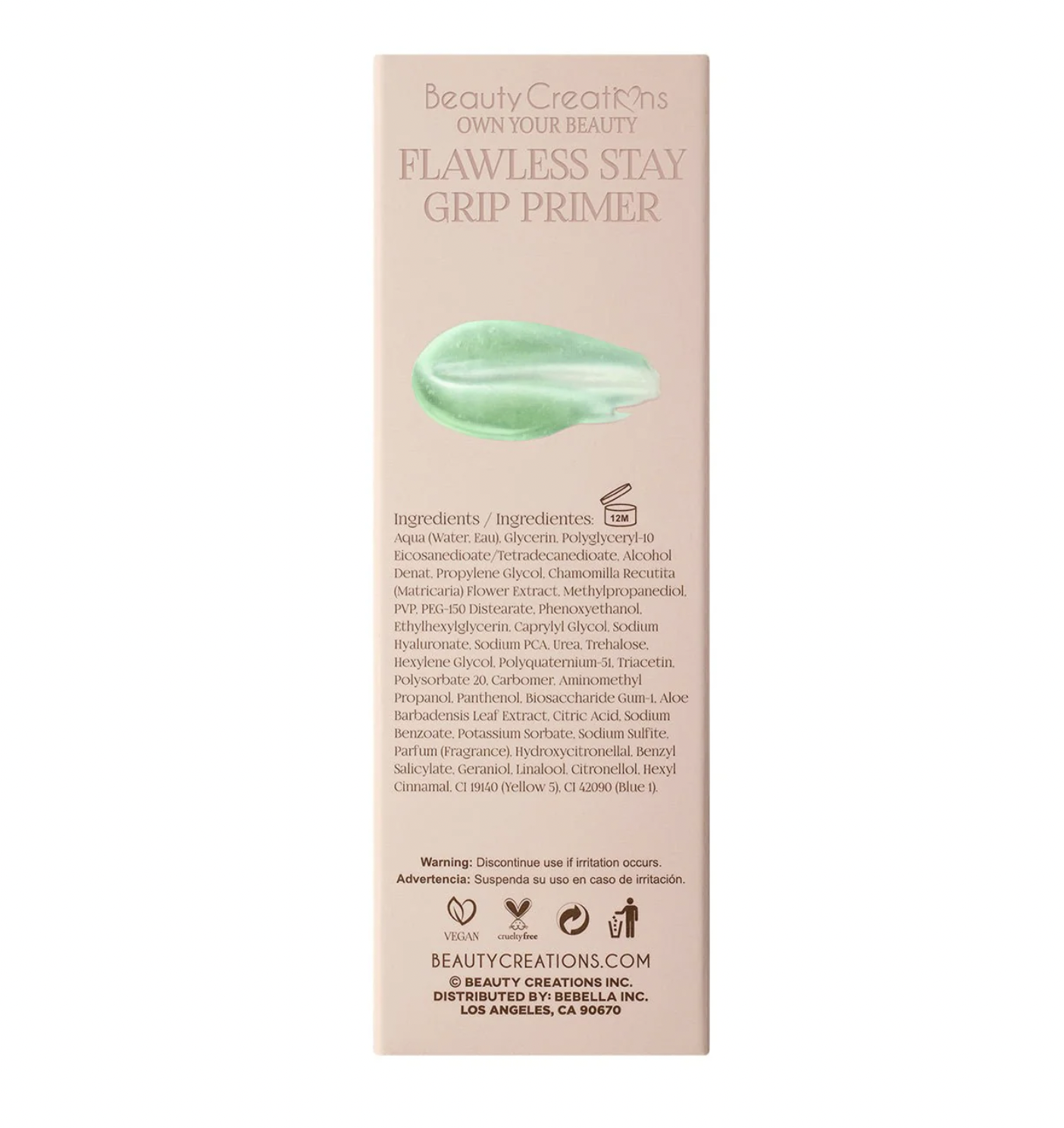 Beauty Creations - Flawless Stay Grip Prime Display 12 Unidades
