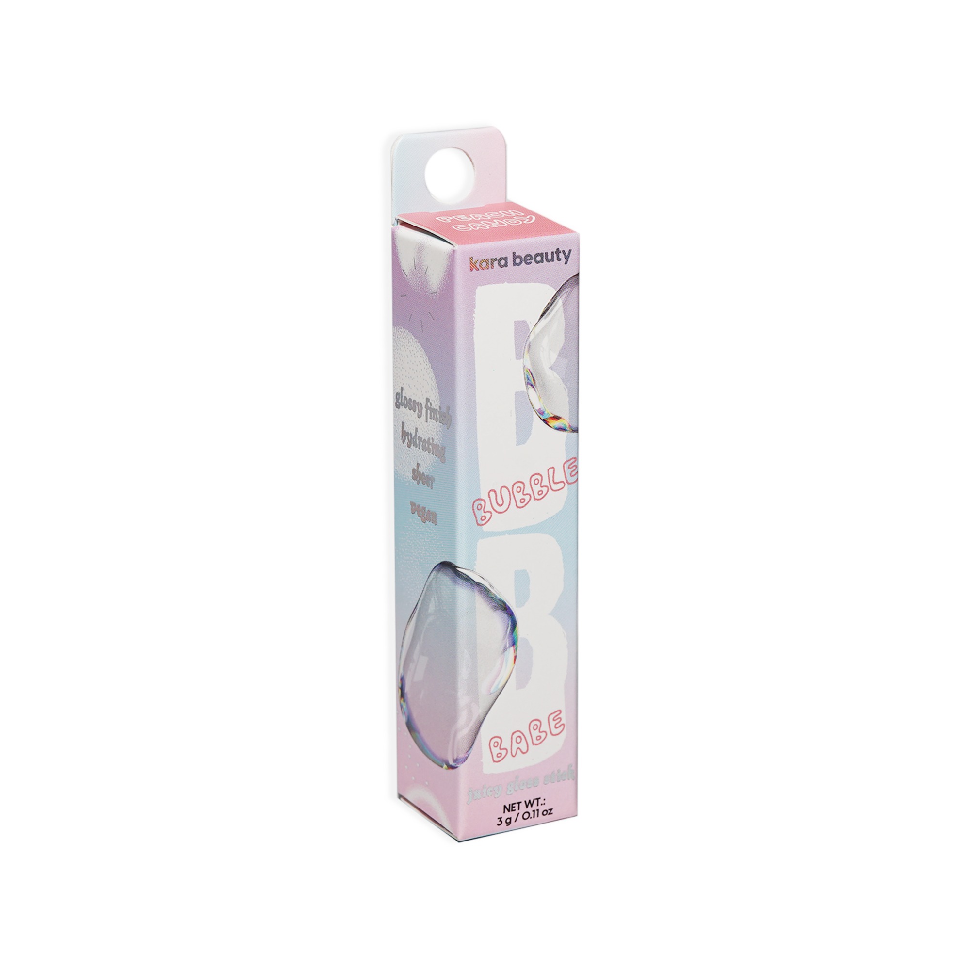 Kara Beauty - BUBBLE BABE Juicy Gloss Stick Peach Candy