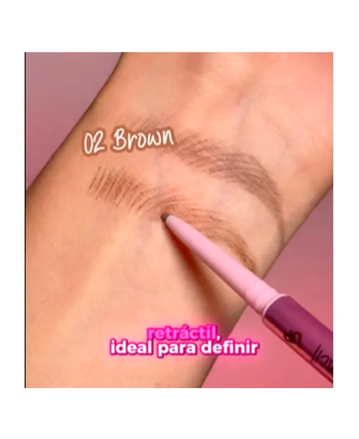 PINK UP - MICRO FINE BROW PENCIL BROWN #02 PKMB02