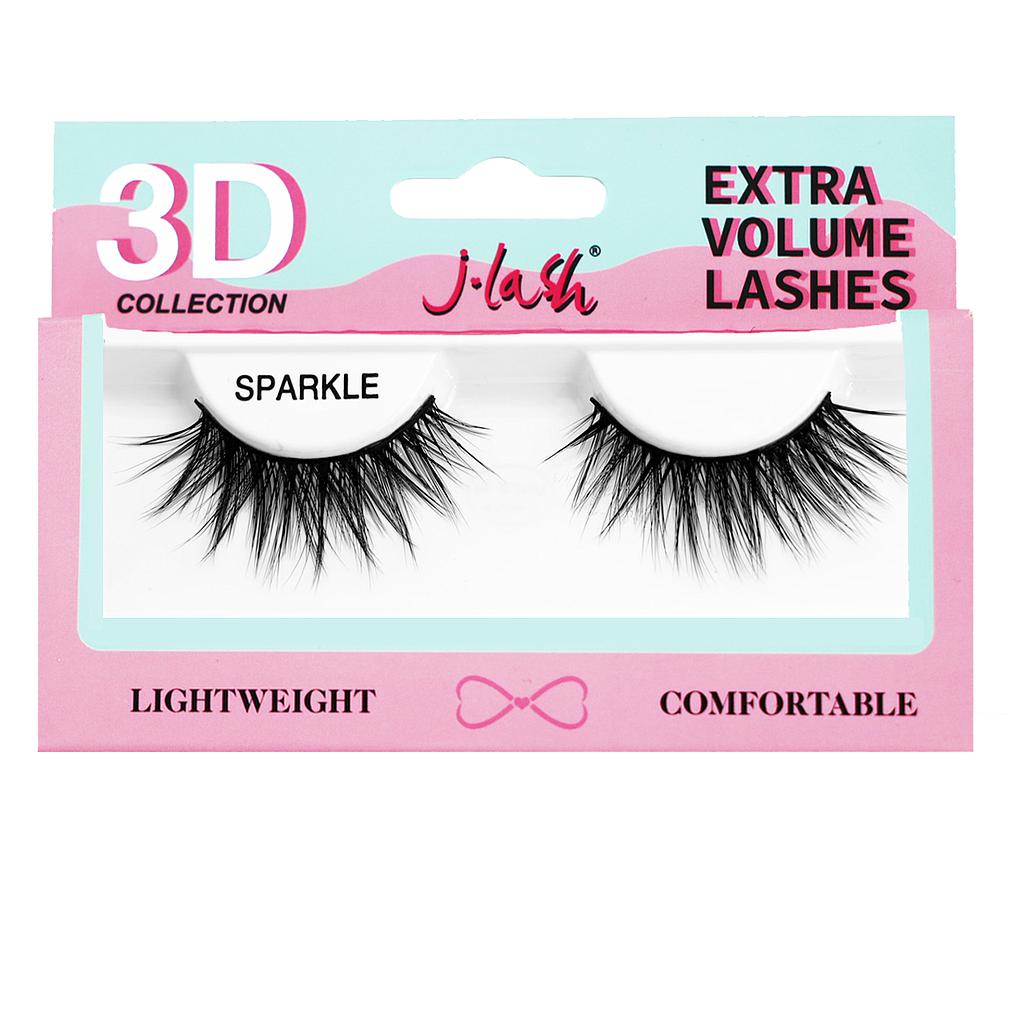 J-Lash 3D Faux Mink Lash -  Sparkle 12 unidades