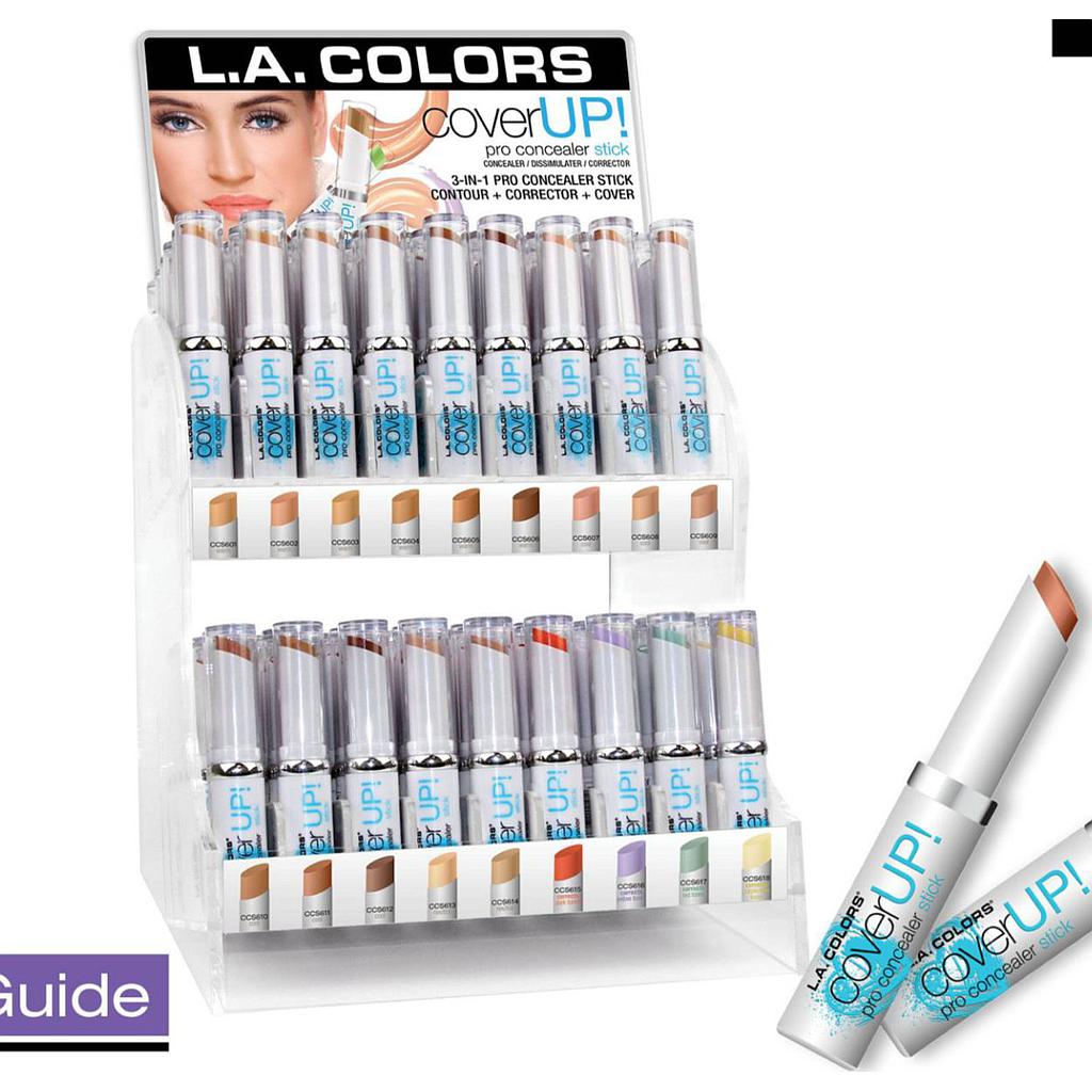 L.A Colors - Cover Up Pro Concealer Stick Display 216 Unidades