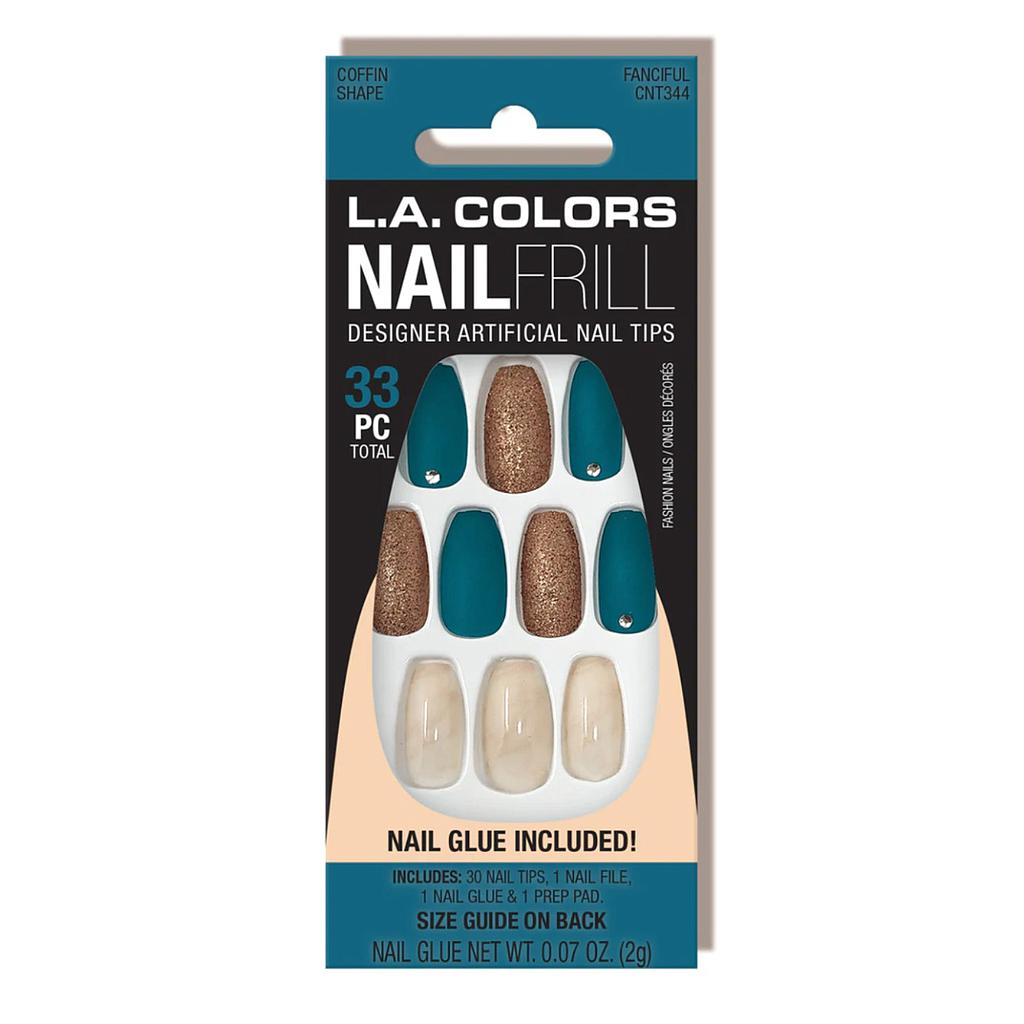 LA Colors - Nails Frill Fanciful 12 Unidades