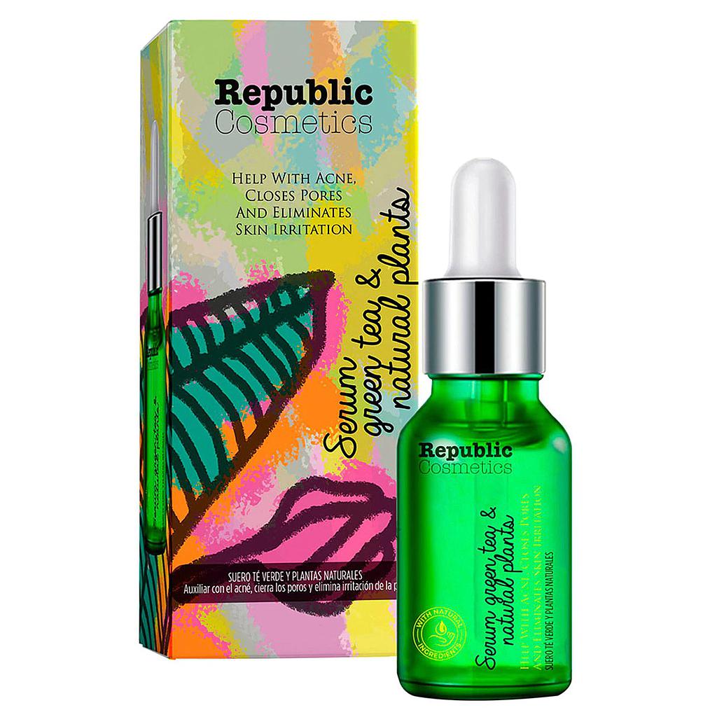 Republic Cosmetic - Serum Green Tea & Natural Plants 12 Unidades