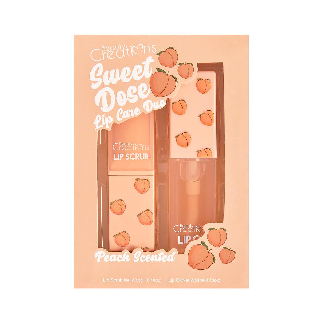 Beauty Creations Sweet Dose Lip Care Duo Peach Scented MAKEMORE