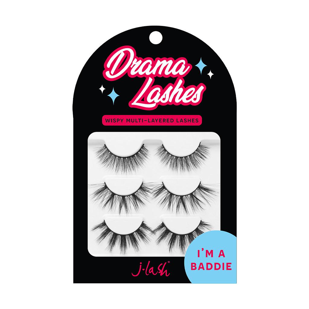 JLash Drama Lashes I'm A Baddie 12 Unidades MAKEMORE