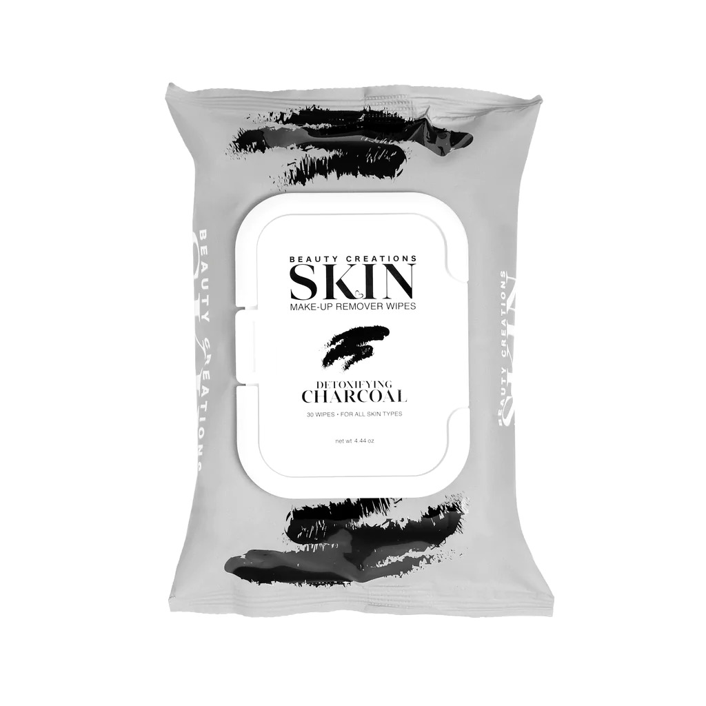 Beauty Creations - Removedor de Maquillajes Wipes Hydrating Detox Charcoal