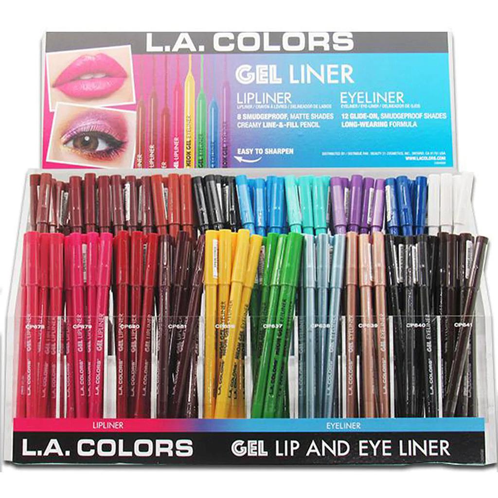 L.A. Colors  Delineador  Labios y Ojos en gel  - Display 171 Unidades (CAD469)
