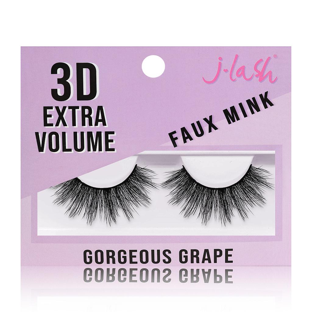 J-LASH - 3D Extra Volume Faux Mink Lashes Gorgeous Grape