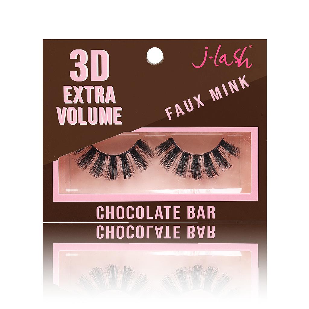 J-Lash - 3D Extra Volume Faux Mink Lashes - Chocolate Bar