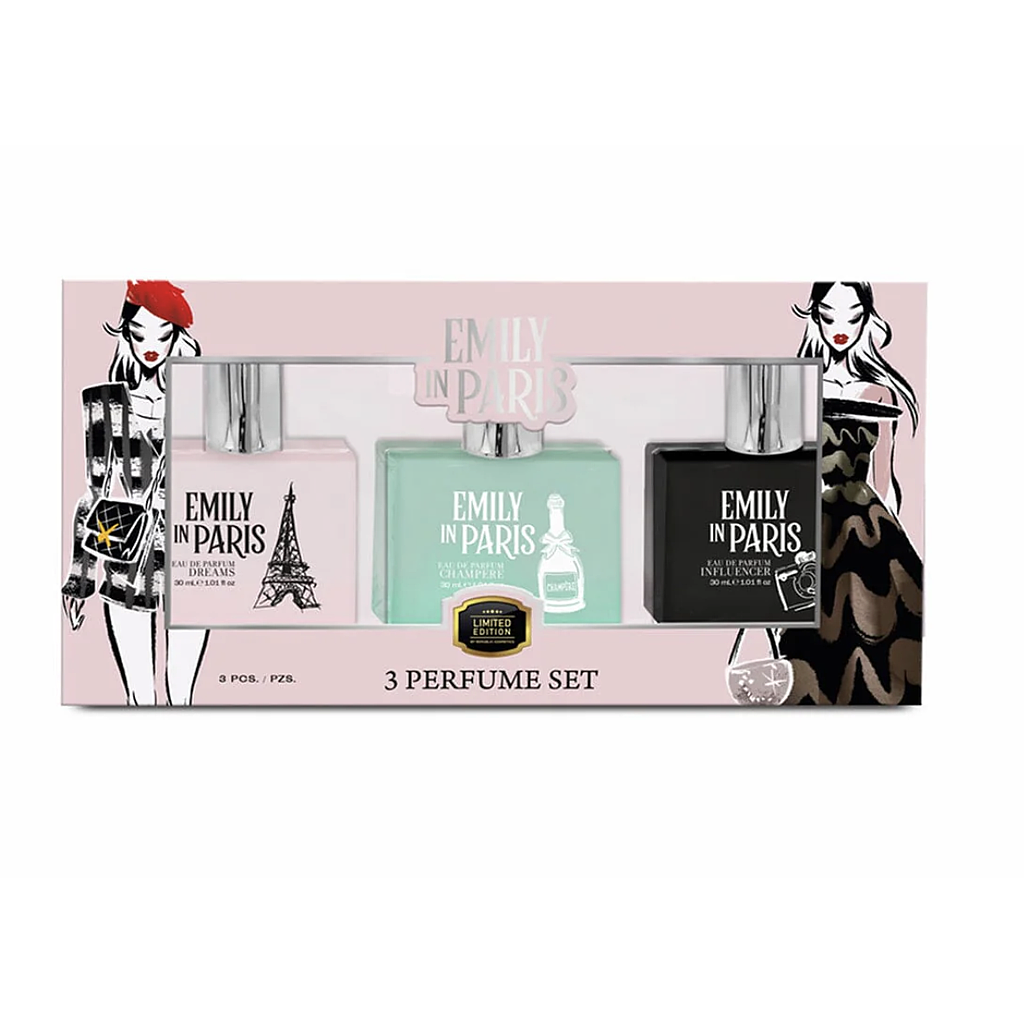 Republic Cosmetics - Emily En Paris Set 3 Perfumes Dream, Champere &amp; Influencer