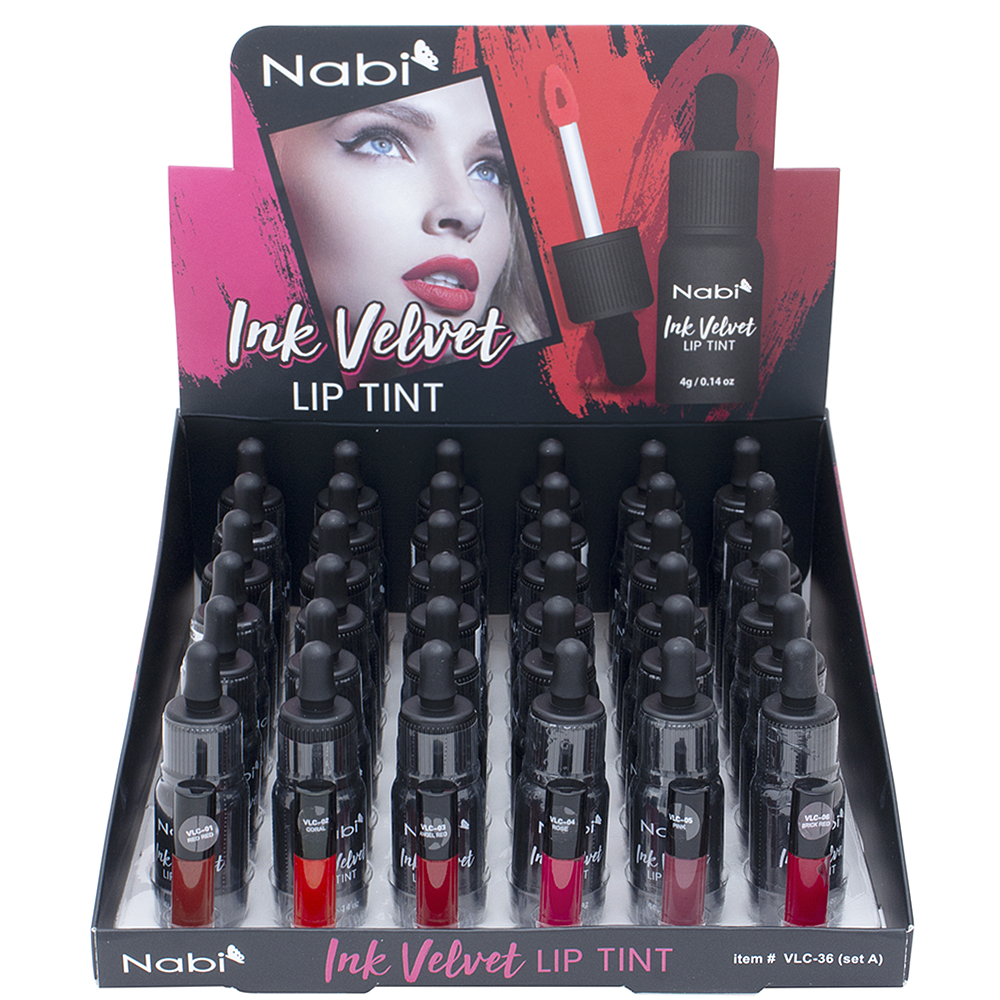 Nabi Ink Velvet Lip Tint Display A 36 Unidades MAKEMORE