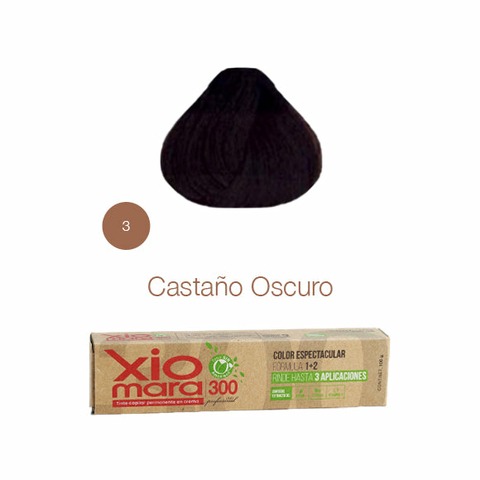 Xiomara - TINTE Sin Amoniaco 3 CASTAÑO OSCURO
