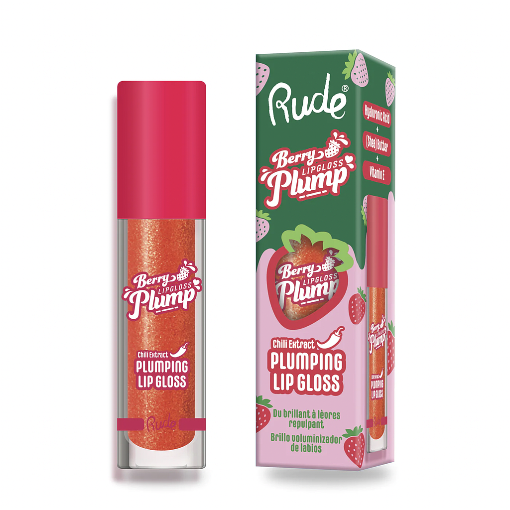 Rude - Berry Plump Lip Gloss Cherry Bomb