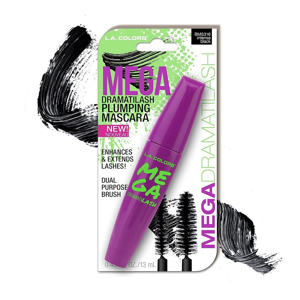 La Colors - Mascara de Pestañas Mega Intensive Display 24 Unidades