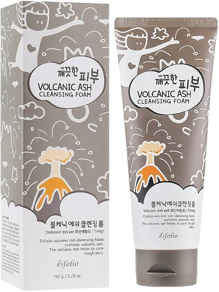 ESFOLIO - Pure Skin Volcanic Ash Cleansing Foam