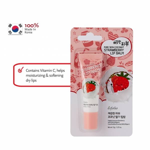 ESFOLIO - Pure Skin Strawberry Lip Balm