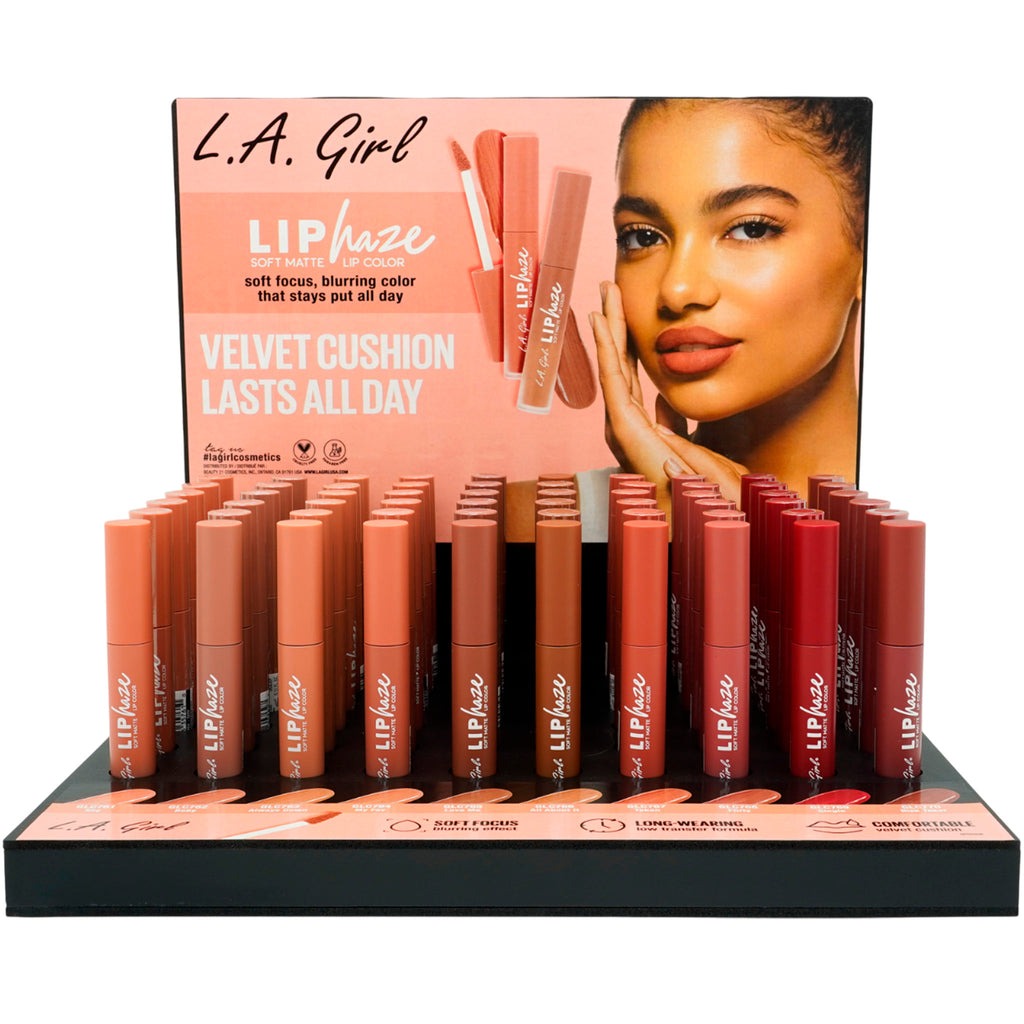 LA Girl - Brillo de Labios Mate Suave Lip Color Display 60 Unidades GPD535