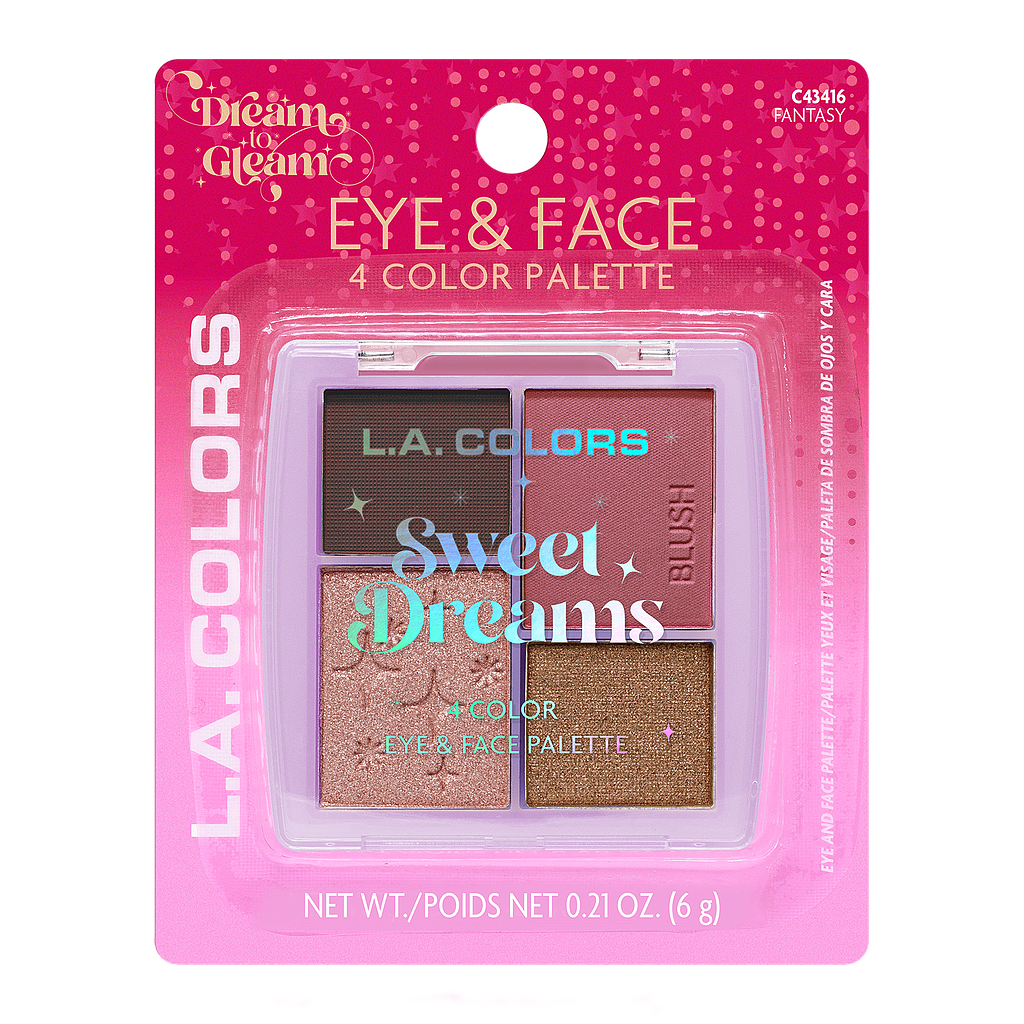 LA Colors - Eye &amp; Face Palette Dreams Holiday Stocking Stuffer C43416