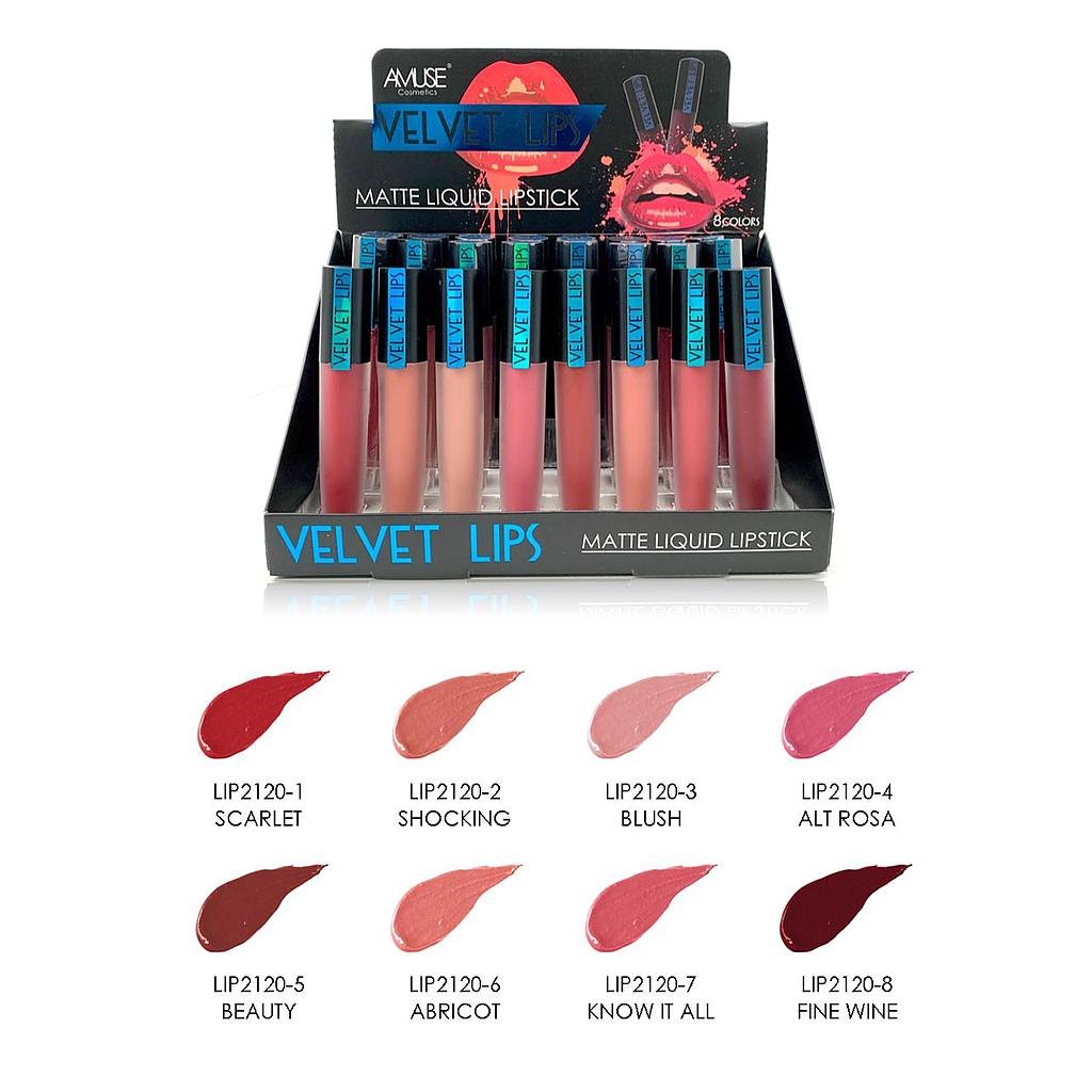 Amuse - Matte Liquid Lips, Pack de 8 unidades