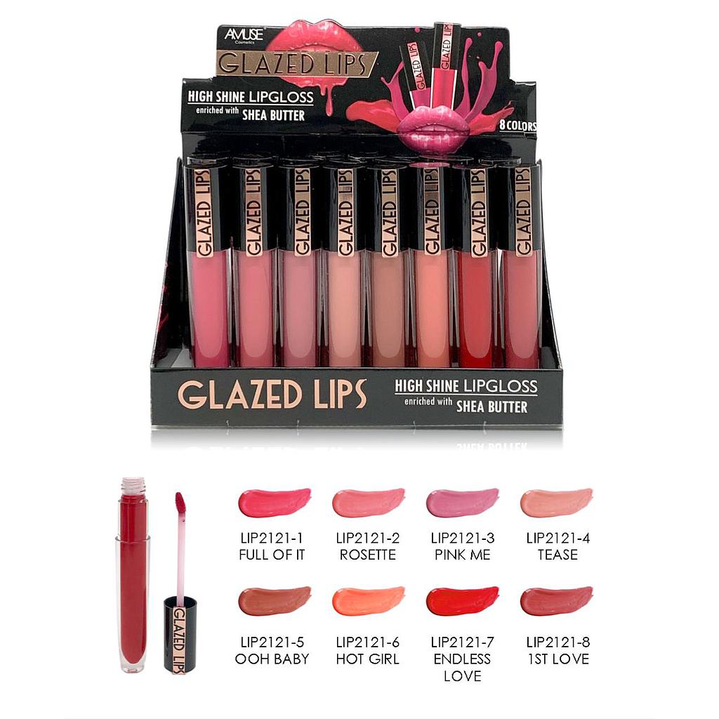 Amuse - Glazed Lip, Pack de 8 unidades