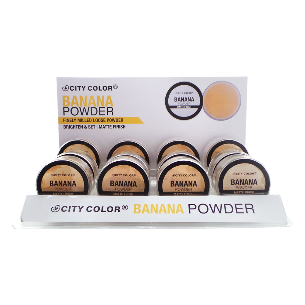 City Color Display 24 Unidades Loose Banana Powder
