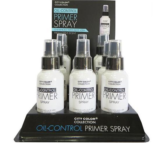 City Color Display 12 Unidades Oil Control Primer Spray