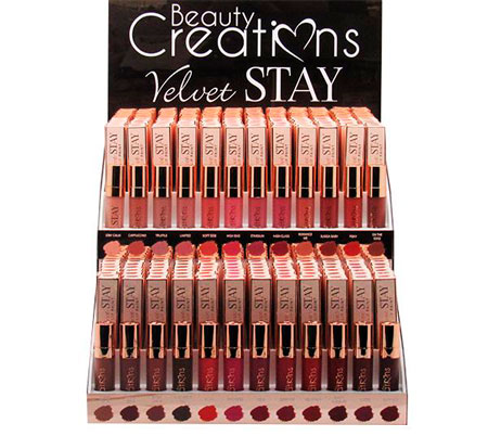 Beauty Creations - Set Acrilico Labial Velvet + 144 Labiales + 24 Tester
