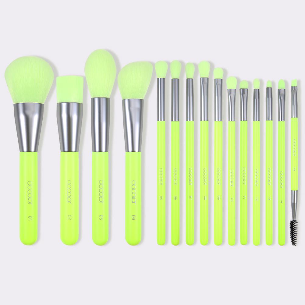Docolor - Neon Green Set 15 Brochas